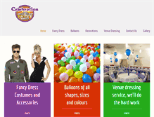 Tablet Screenshot of celebrationpartyshop.co.uk